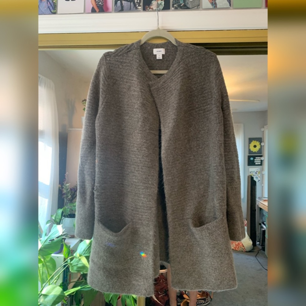 Old Navy Tan/light brown long cardigan, size m